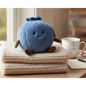 Linzy Toys Blueberry Soft Plush Toy 9x8 New With Tag